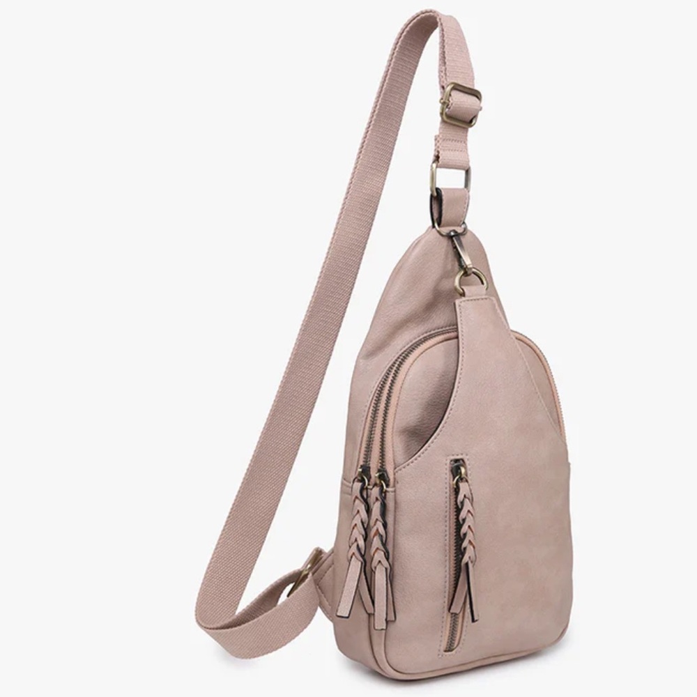 Jen & Co Nikki Vegan Suede Sling Bag NWT